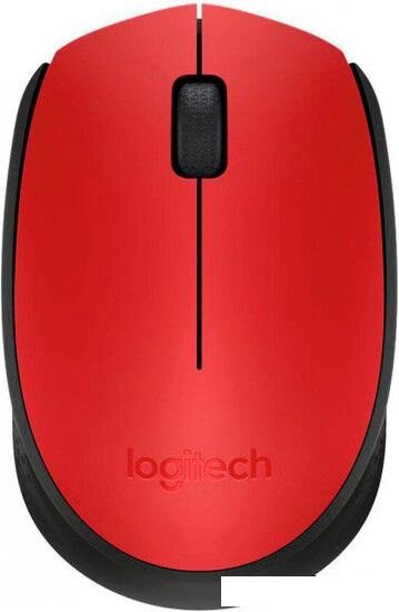 Мышь Logitech M171 Wireless Mouse красный/черный [910-004641] от компании Интернет-магазин marchenko - фото 1