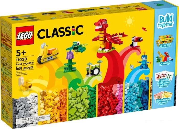 Набор деталей LEGO Classic 11020 Строим вместе от компании Интернет-магазин marchenko - фото 1