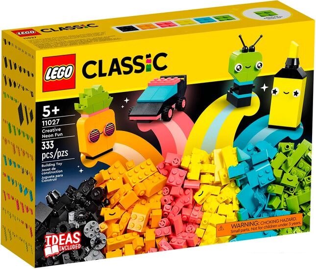 Набор деталей LEGO Classic 11027 Творческое неоновое веселье от компании Интернет-магазин marchenko - фото 1