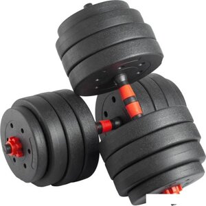 Набор гантелей с грифом для штанги VictoryFit VF-DC400 2x20 кг