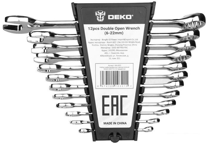 Набор ключей Deko DKHT12 (12 предметов) от компании Интернет-магазин marchenko - фото 1