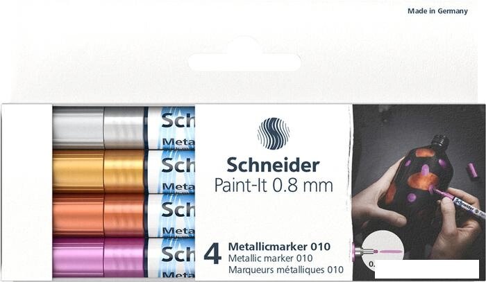 Набор маркеров Schneider Paint-It 010 ML01011501 (4 цвета) от компании Интернет-магазин marchenko - фото 1