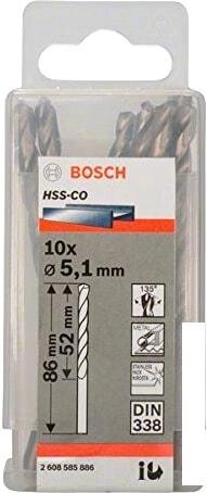 Набор оснастки Bosch 2608585886 (10 предметов)