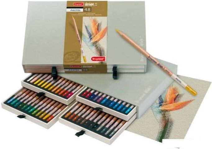 Набор пастельных карандашей Bruynzeel Design Pastel 8840H48 (48 шт) от компании Интернет-магазин marchenko - фото 1