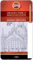 Набор простых карандашей Koh-i-Noor 1502/lll Мет (12шт)