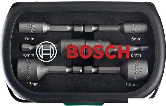 Набор торцевых головок Bosch 2607017313 6 предметов от компании Интернет-магазин marchenko - фото 1