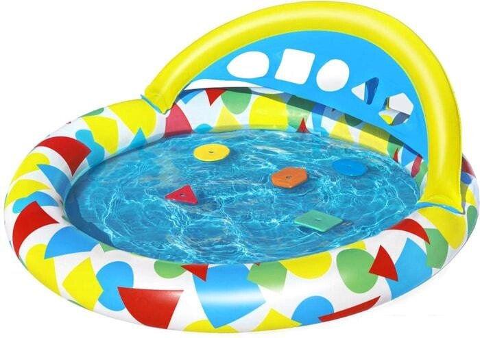Надувной бассейн Bestway Игровой с обучающими фигурками 52378 (120х117х46) от компании Интернет-магазин marchenko - фото 1