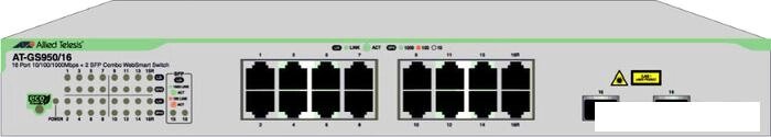 Настраиваемый коммутатор Allied Telesis AT-GS950/16-50 от компании Интернет-магазин marchenko - фото 1
