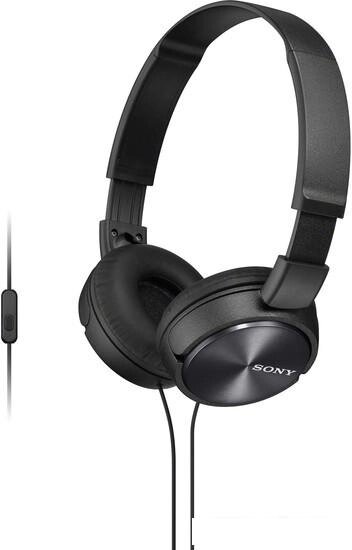 Наушники с микрофоном Sony MDR-ZX310AP (черный) от компании Интернет-магазин marchenko - фото 1