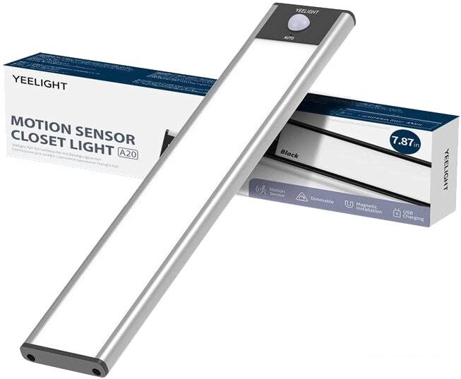 Ночник Yeelight Motion Sensor Closet Light A20 YLCG002 (серебристый) от компании Интернет-магазин marchenko - фото 1