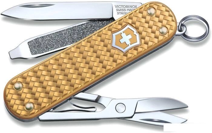 Нож-брелок Victorinox Classic Precious Alox 0.6221.408G (золотистый) от компании Интернет-магазин marchenko - фото 1