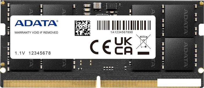 Оперативная память ADATA 8ГБ DDR5 SODIMM 5600 МГц AD5S56008G-S от компании Интернет-магазин marchenko - фото 1