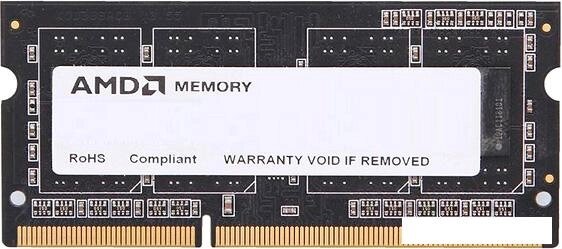 Оперативная память AMD 2GB DDR3 SO-DIMM PC3-12800 (R532G1601S1SL-UO) от компании Интернет-магазин marchenko - фото 1