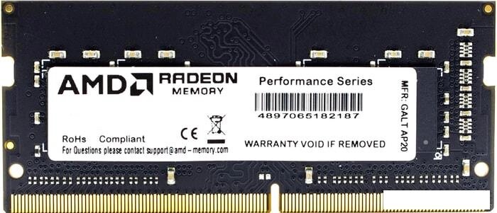 Оперативная память AMD Radeon 16GB DDR4 SODIMM PC4-25600 R9416G3206S2S-U от компании Интернет-магазин marchenko - фото 1