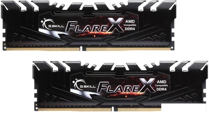 Оперативная память G. Skill Flare X 2x8GB DDR4 PC4-25600 F4-3200C16D-16GFX от компании Интернет-магазин marchenko - фото 1