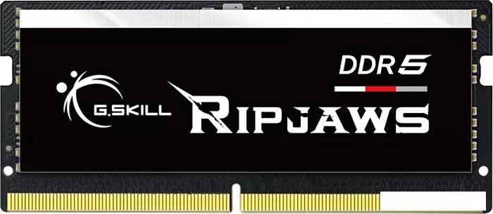 Оперативная память G. Skill Ripjaws 16ГБ DDR5 SODIMM 4800МГц F5-4800S3838A16GX1-RS от компании Интернет-магазин marchenko - фото 1