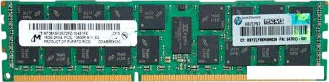 Оперативная память HP 16GB DDR3 PC3-10600 (647901-B21) от компании Интернет-магазин marchenko - фото 1