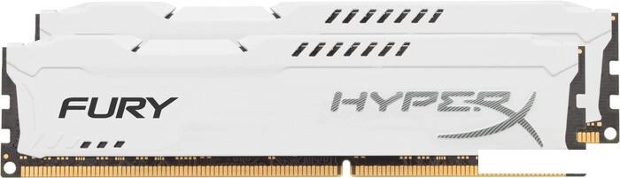Оперативная память HyperX Fury White 2x4GB KIT DDR3 PC3-12800 HX316C10FWK2/8 от компании Интернет-магазин marchenko - фото 1