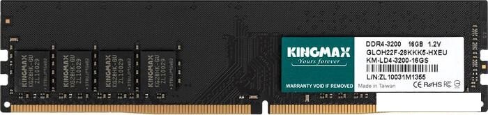 Оперативная память Kingmax 16ГБ DDR4 3200 МГц KM-LD4-3200-16GS от компании Интернет-магазин marchenko - фото 1