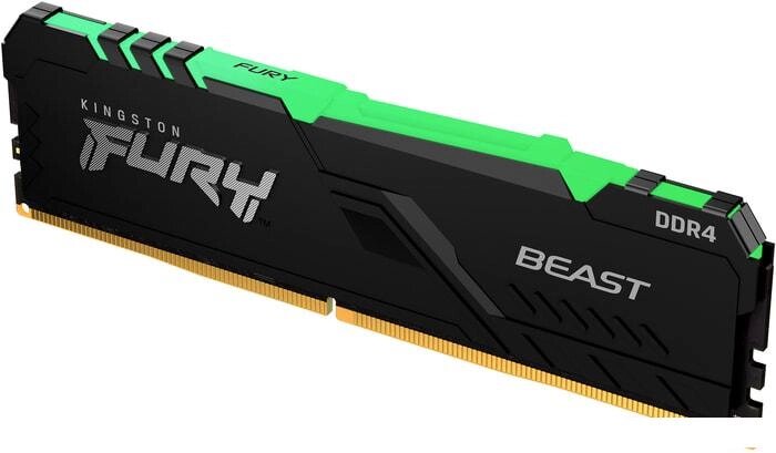 Оперативная память Kingston FURY Beast RGB 16ГБ DDR4 3200 МГц KF432C16BB2A/16 от компании Интернет-магазин marchenko - фото 1