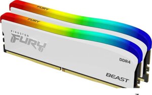 Оперативная память kingston FURY beast RGB SE 2x16гб DDR4 3200 мгц KF432C16BWAK2/32