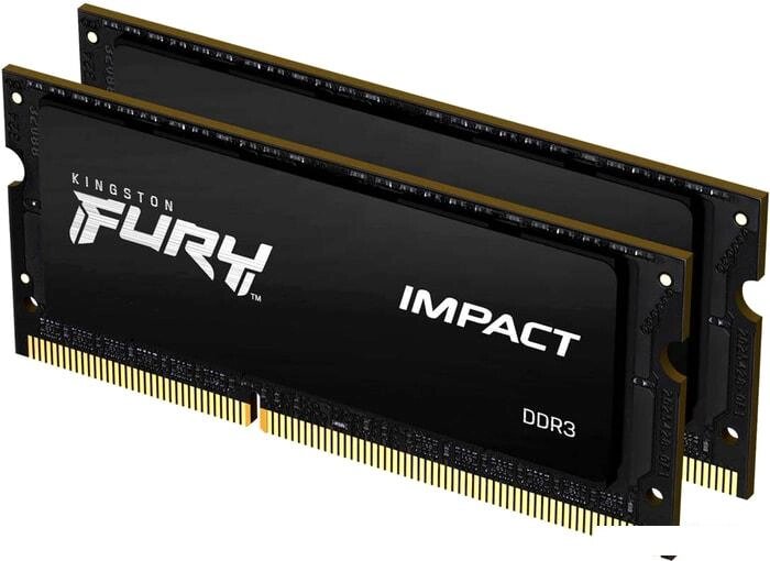 Оперативная память Kingston FURY Impact 2x8GB DDR3 SODIMM PC3-14900 KF318LS11IBK2/16 от компании Интернет-магазин marchenko - фото 1