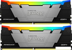 Оперативная память kingston FURY renegade RGB 2x8гб DDR4 4000 мгц KF440C19RB2ak2/16