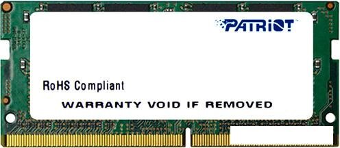 Оперативная память Patriot 4GB DDR4 SO-DIMM PC4-17000 [PSD44G213381S] от компании Интернет-магазин marchenko - фото 1