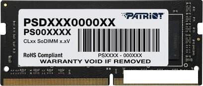 Оперативная память Patriot 8GB DDR4 SODIMM PC4-21300 PSD48G26662S от компании Интернет-магазин marchenko - фото 1