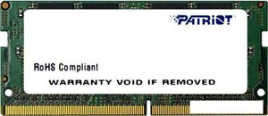 Оперативная память patriot signature line 16GB DDR4 sodimm PC4-21300 PSD416G26662S