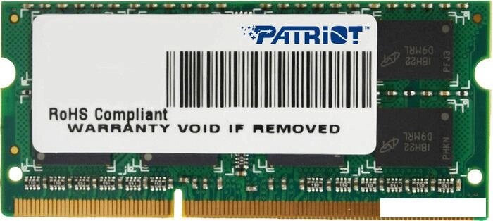 Оперативная память Patriot Signature Line 4GB DDR3 SO-DIMM PC3-12800 [PSD34G16002S] от компании Интернет-магазин marchenko - фото 1