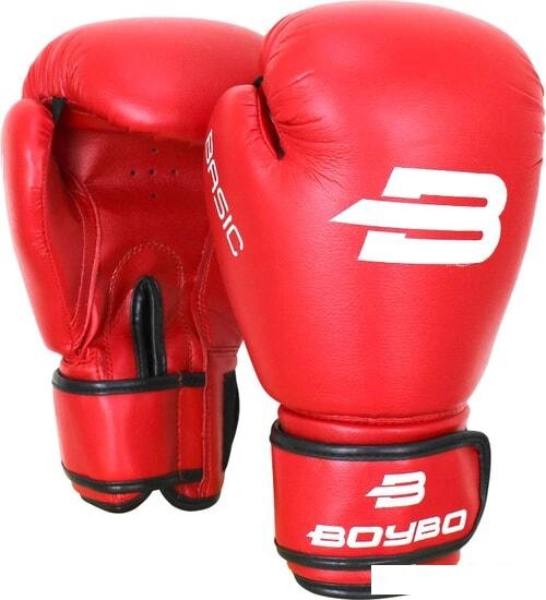 Перчатки для единоборств BoyBo Basic 10 OZ (красный) от компании Интернет-магазин marchenko - фото 1