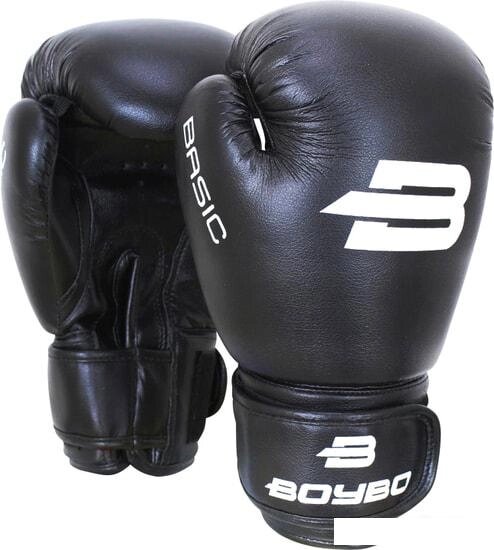 Перчатки для единоборств BoyBo Basic 12 OZ (черный) от компании Интернет-магазин marchenko - фото 1