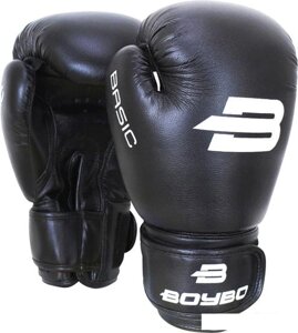 Перчатки для единоборств BoyBo Basic 12 OZ (черный)