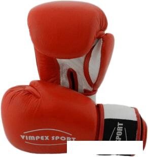 Перчатки для единоборств Vimpex Sport 3009 (8 oz, красный) от компании Интернет-магазин marchenko - фото 1