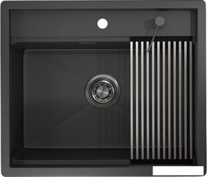 Кухонная мойка Granula KS-6051 (черный матовый)