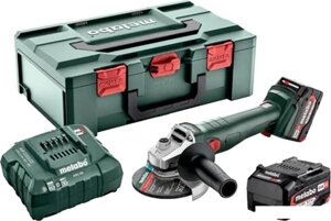 Угловая шлифмашина Metabo W 18 L 9-125 602247510 (с 2-мя АКБ, кейс)