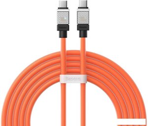 Кабель Baseus CoolPlay Series USB Type-C - USB Type-C (2 м, оранжевый)