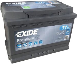 Автомобильный аккумулятор Exide Premium EA770 (77 А/ч)