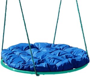 Подвесные качели M-Group Гнездо 1.2м 17039910 (синяя подушка)
