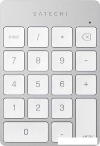 Цифровой блок Satechi Aluminum Slim Rechargeable Bluetooth Keypad (серебристый)