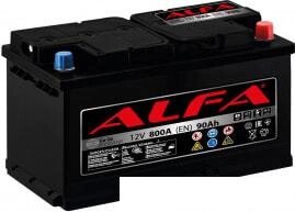 Автомобильный аккумулятор ALFA Hybrid 90 R (90 А·ч)