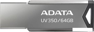 USB Flash A-Data UV350 64GB (серебристый)