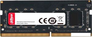 Оперативная память Dahua 8ГБ DDR4 SODIMM 3200 МГц DHI-DDR-C300S8G26