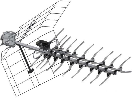 Тв-антенна рэмо bas X1142 short-5V - розница