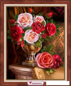 Алмазная мозаика Алмазная Живопись Благородные розы АЖ-1731