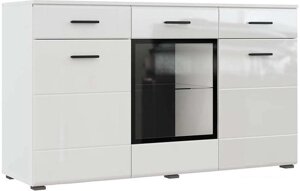 Комод НК-Мебель Gloss КМ-150 (белый/белый глянец)