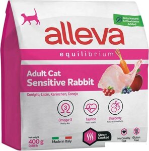 Сухой корм для кошек Alleva Equilibrium Sensitive Rabbit (Кролик) 400 г