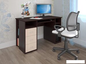 Компьютерный стол Интерлиния СК-010 (дуб венге/дуб молочный)
