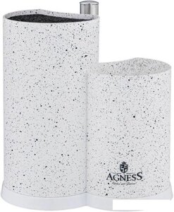 Подставка для ножей Agness 911-750 (с держателем для полотенец)